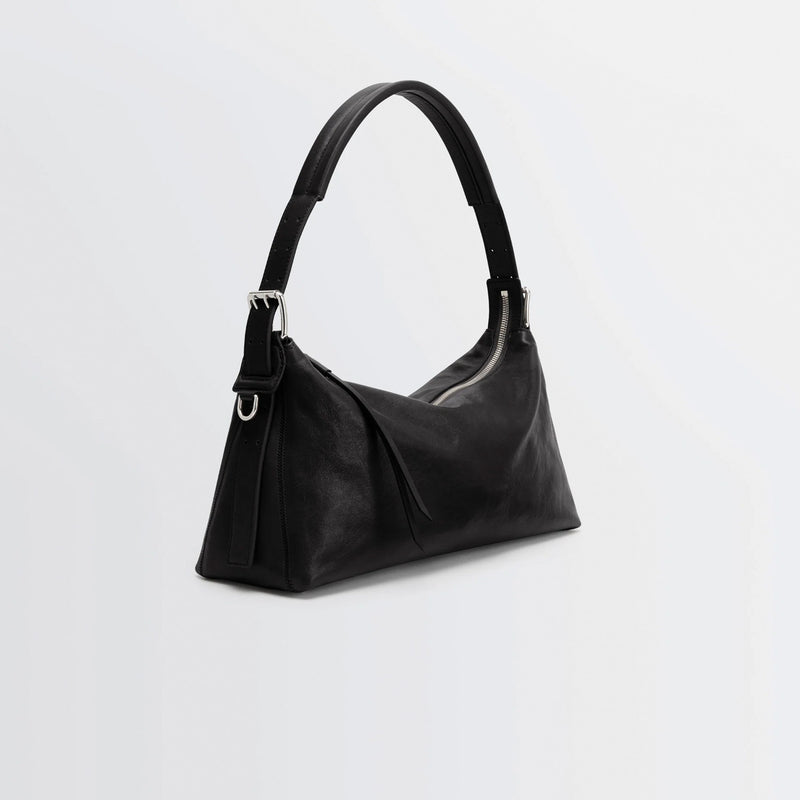 Lemaire BELTED BAGUETTE BAG, Dark Chocolate