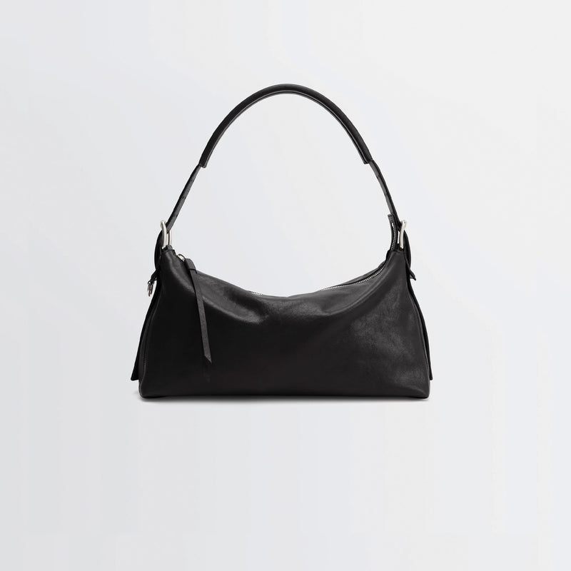 Lemaire BELTED BAGUETTE BAG, Dark Chocolate