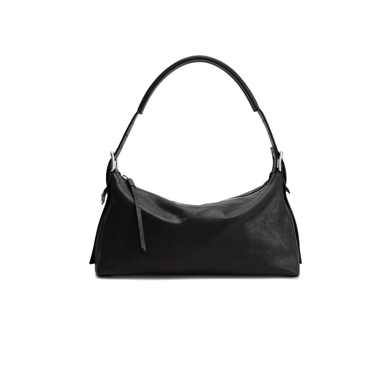 Lemaire BELTED BAGUETTE BAG, Dark Chocolate