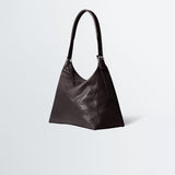 Lemaire BELTED HOBO BAG, Dark Chocolate