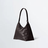 Lemaire BELTED HOBO BAG, Dark Chocolate