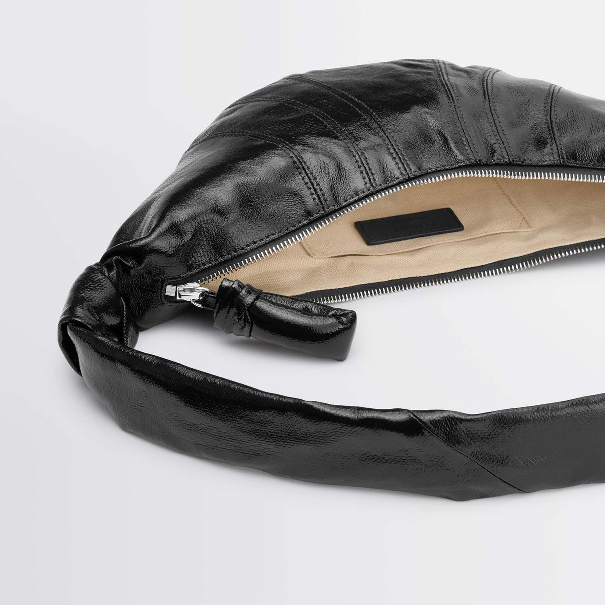 Lemaire SMALL CROISSANT BAG, Black