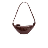 Lemaire SMALL CROISSANT BAG, Chocolate Fondant