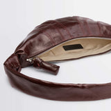 Lemaire SMALL CROISSANT BAG, Chocolate Fondant