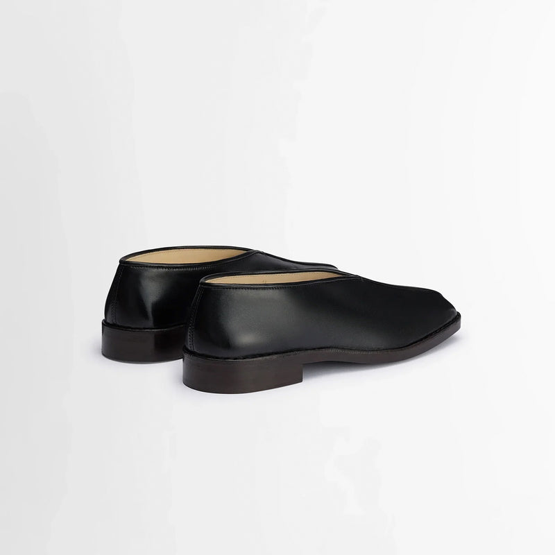 Lemaire FLAT PIPED SLIPPERS, Black