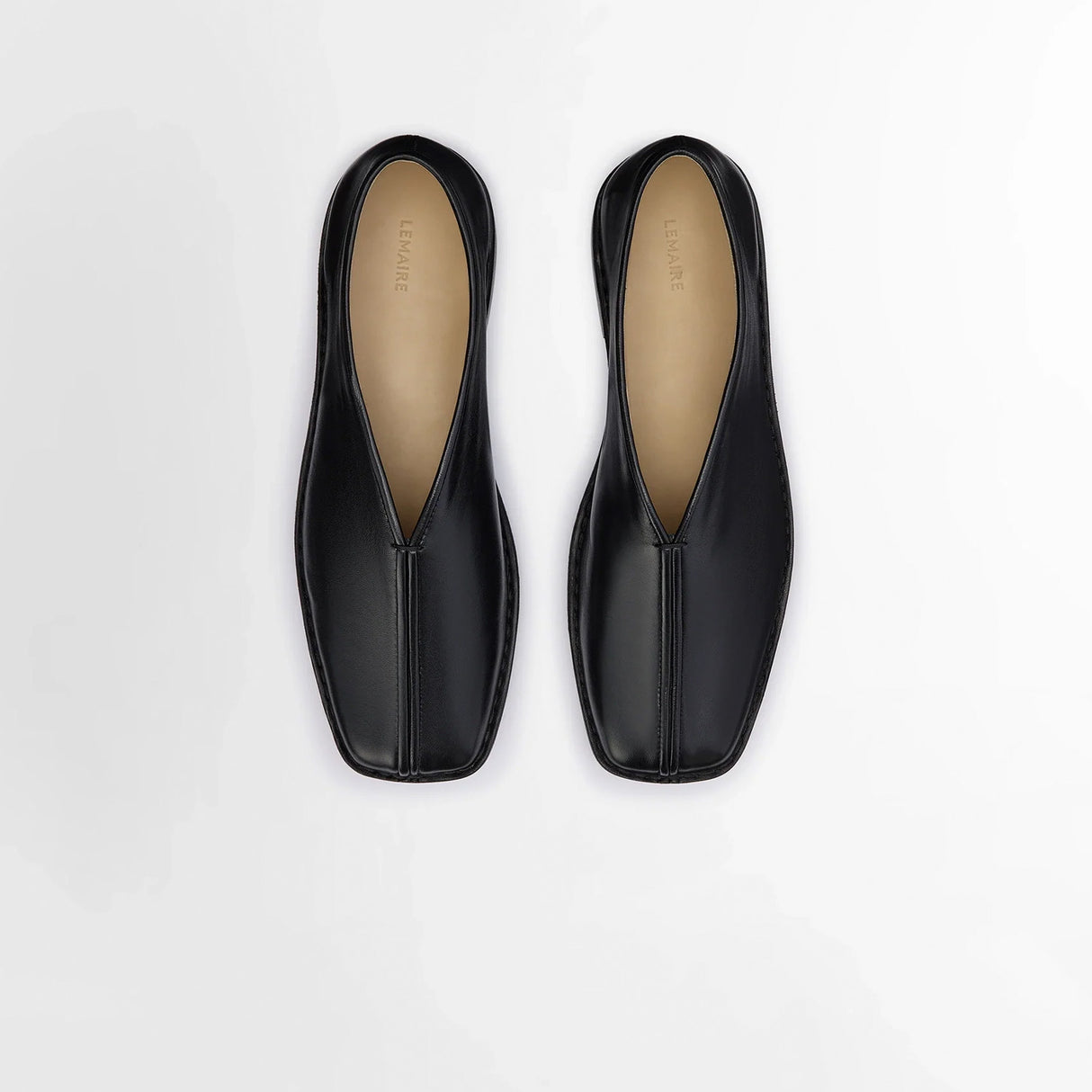 Lemaire FLAT PIPED SLIPPERS, Black