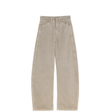 Lemaire HIGH WAISTED CURVED PANTS, Natural Beige