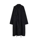 Lemaire LIGHT HOODED TRENCH, Black