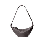 Lemaire MEDIUM CROISSANT BAG, Dark Chocolate