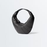 Lemaire MINI FORTUNE CROISSANT BAG SOFT GRAINED LEATHER, Black