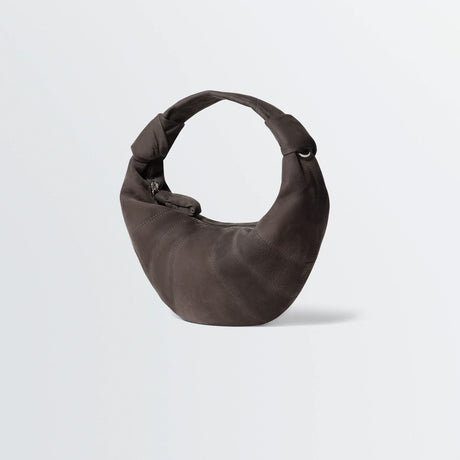 Lemaire MINI FORTUNE CROISSANT BAG, Ebony Brown