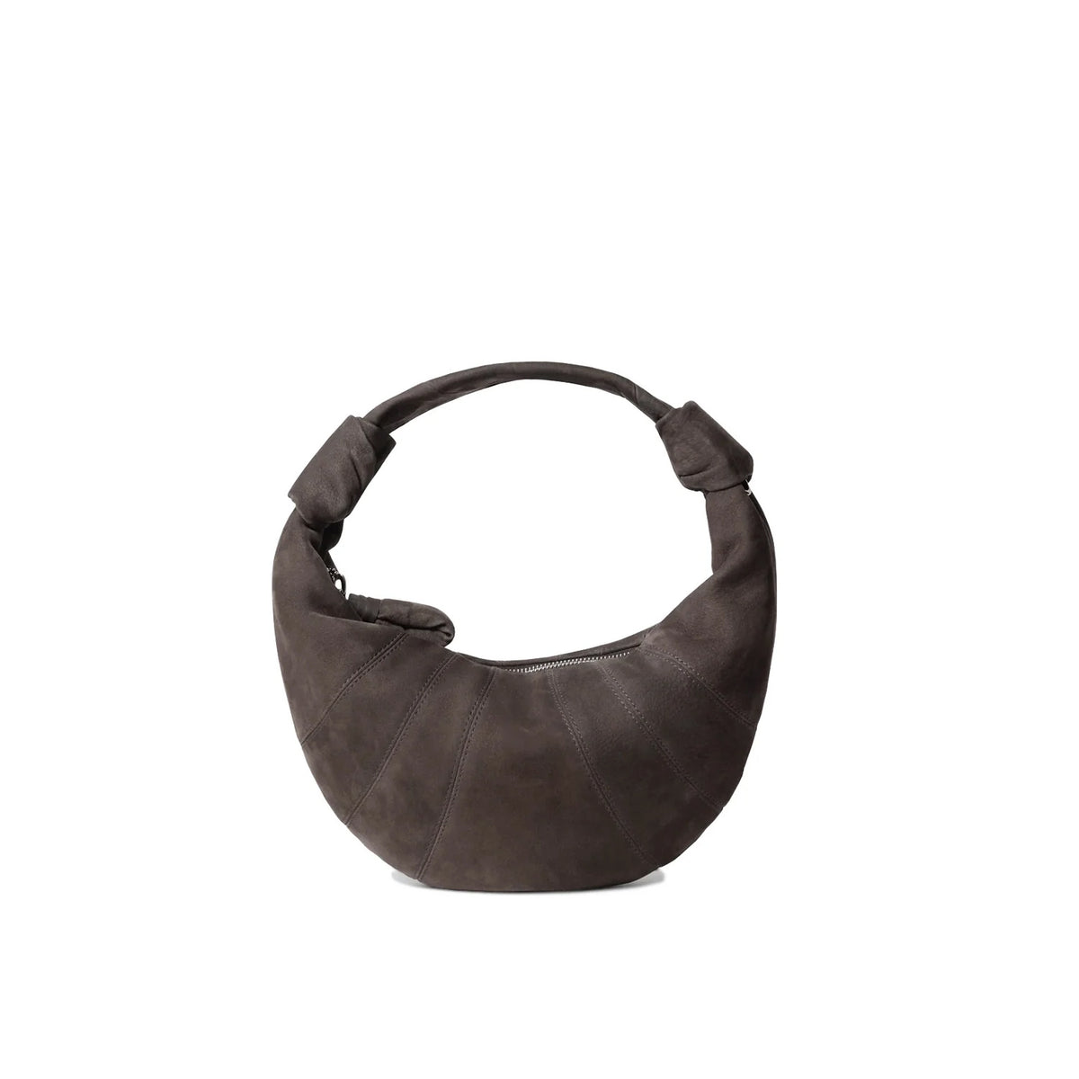 Lemaire MINI FORTUNE CROISSANT BAG, Ebony Brown