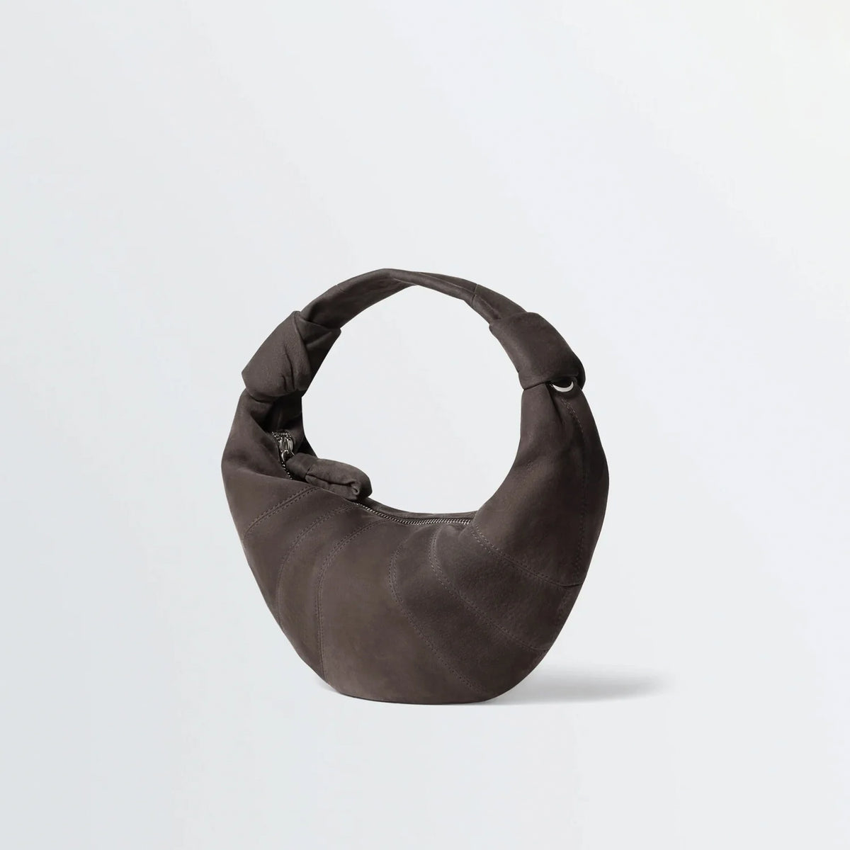 Lemaire MINI FORTUNE CROISSANT BAG, Ebony Brown