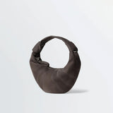 Lemaire MINI FORTUNE CROISSANT BAG, Ebony Brown