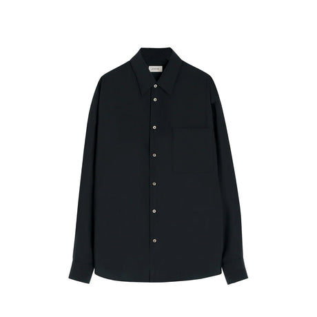Lemaire REGULAR SHIRT, Squid Ink