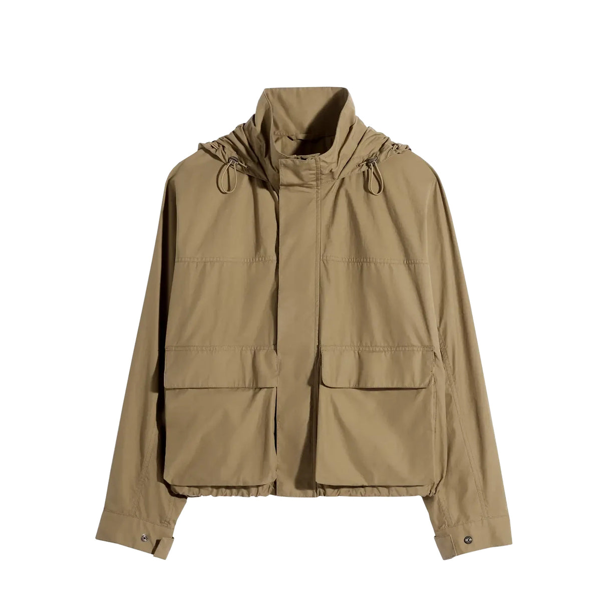 Lemaire SHORT RAIN PARKA IN VENTILE®, Khaki
