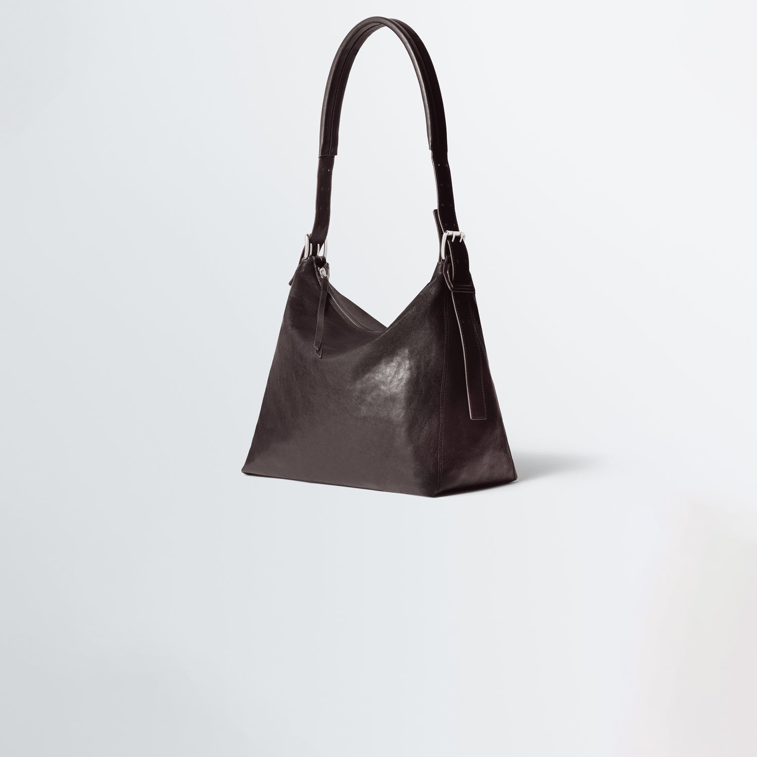 Lemaire SMALL BELTED HOBO BAG, Dark Chocolate – Beamhill