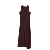 Lemaire TWISTED HEM DRESS, Dark Cherry