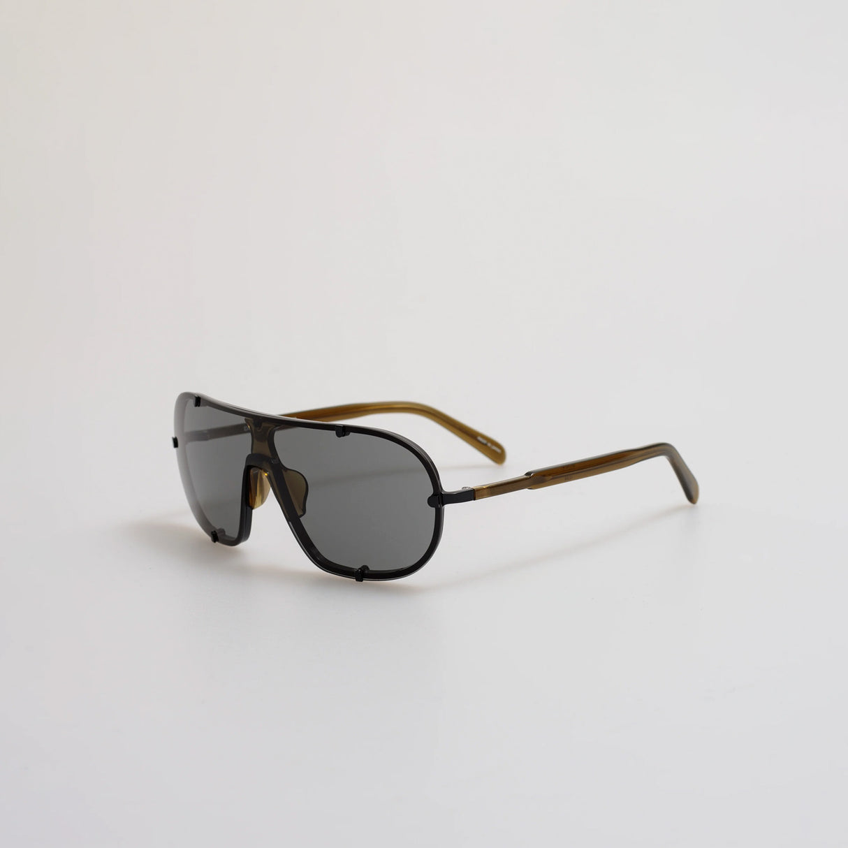 Linda Farrow X Dries Van Noten AVIATOR SUNGLASSES, Black/Smoke