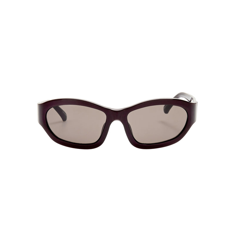Linda Farrow X Dries Van Noten WRAP SUNGLASSES, Brown