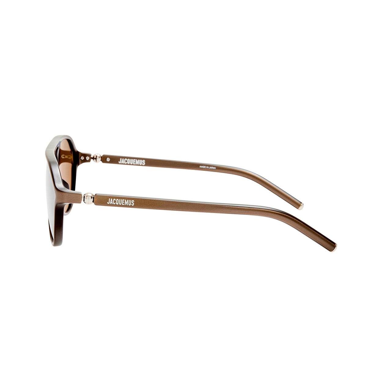 Linda Farrow X Jacquemus PASTRO SUNGLASSES, Matt Metallic Brown