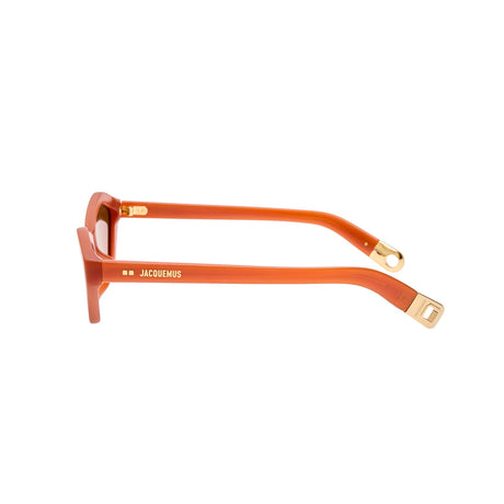 Linda Farrow X Jacquemus BAMBINO SUNLASSES, Metallic Coffee