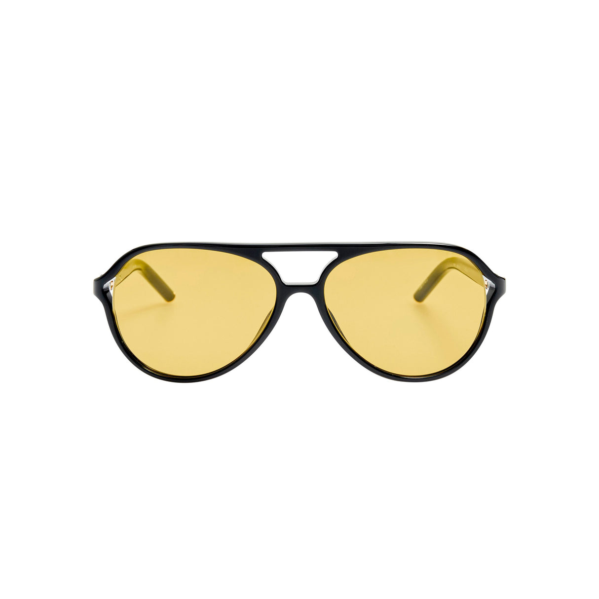 Linda Farrow X Jacquemus PASTRO SUNGLASSES, Black/Yellow