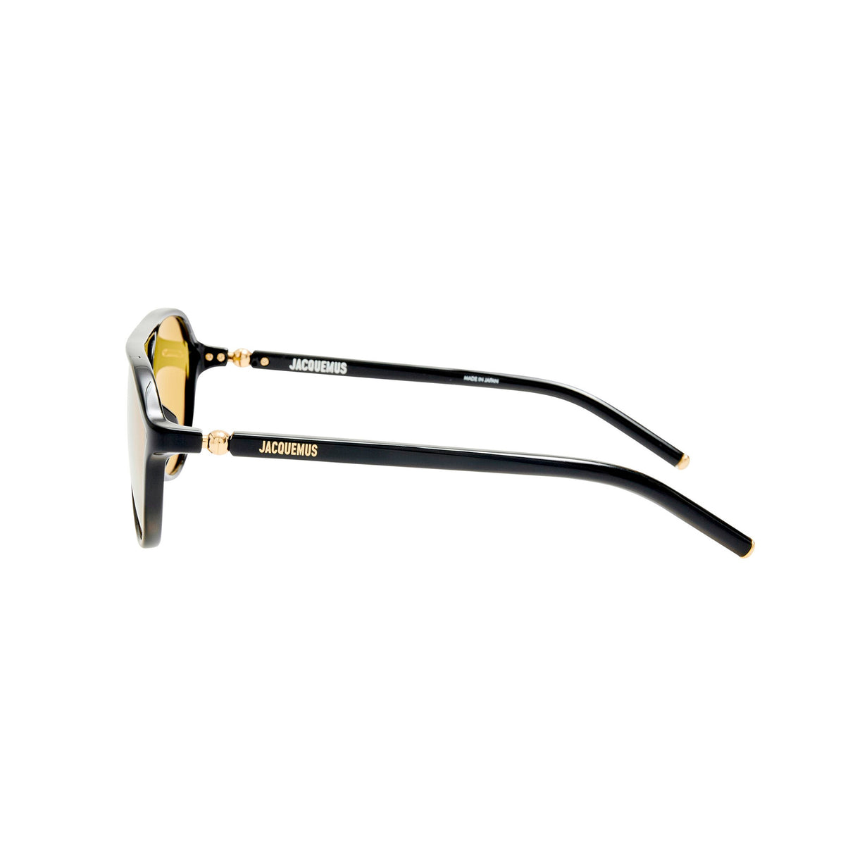 Linda Farrow X Jacquemus PASTRO SUNGLASSES, Black/Yellow