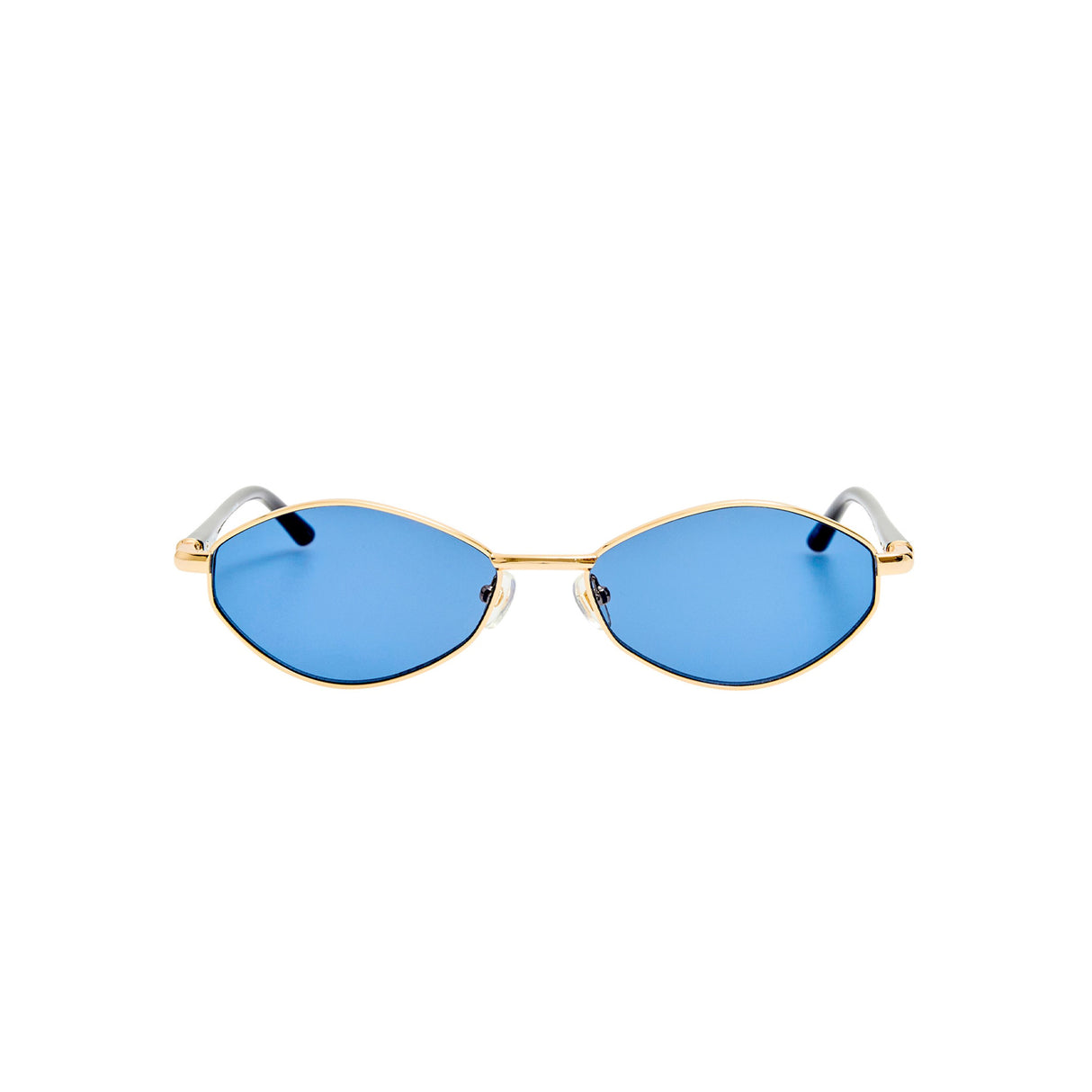 Linda Farrow X Jacquemus SIROCCO SUNGLASSES, Gold/Navy
