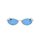Linda Farrow X Jacquemus SIROCCO SUNGLASSES, Gold/Navy