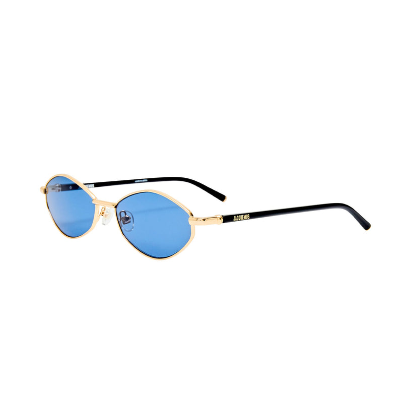 Linda Farrow X Jacquemus SIROCCO SUNGLASSES, Gold/Navy