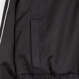 MISBHV STAR FAUX SUEDE TRACK JACKET, Black