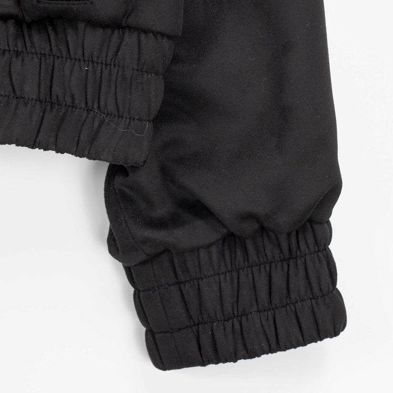 MISBHV STAR FAUX SUEDE TRACK JACKET, Black