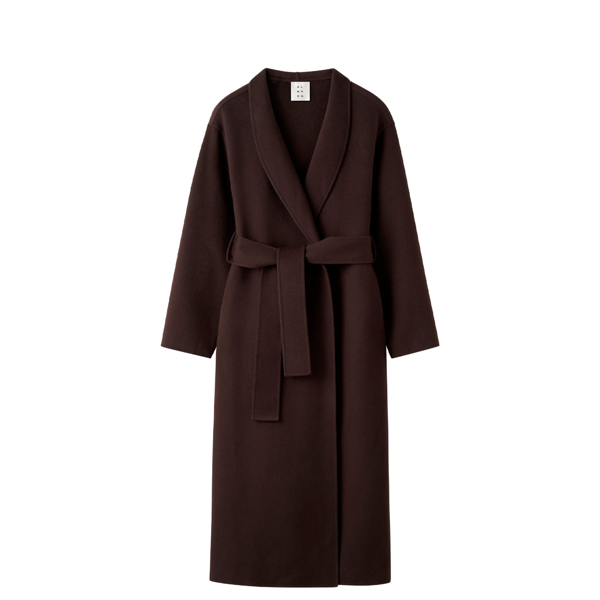 Almada Label MARA DOUBLE-FACED COAT, Chocolate
