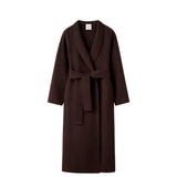 Almada Label MARA DOUBLE-FACED COAT, Chocolate