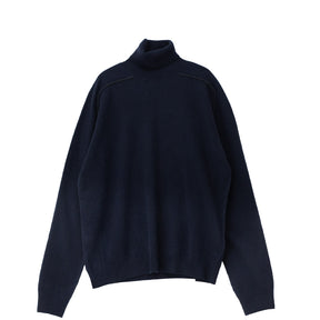 Navy sweater on a white background