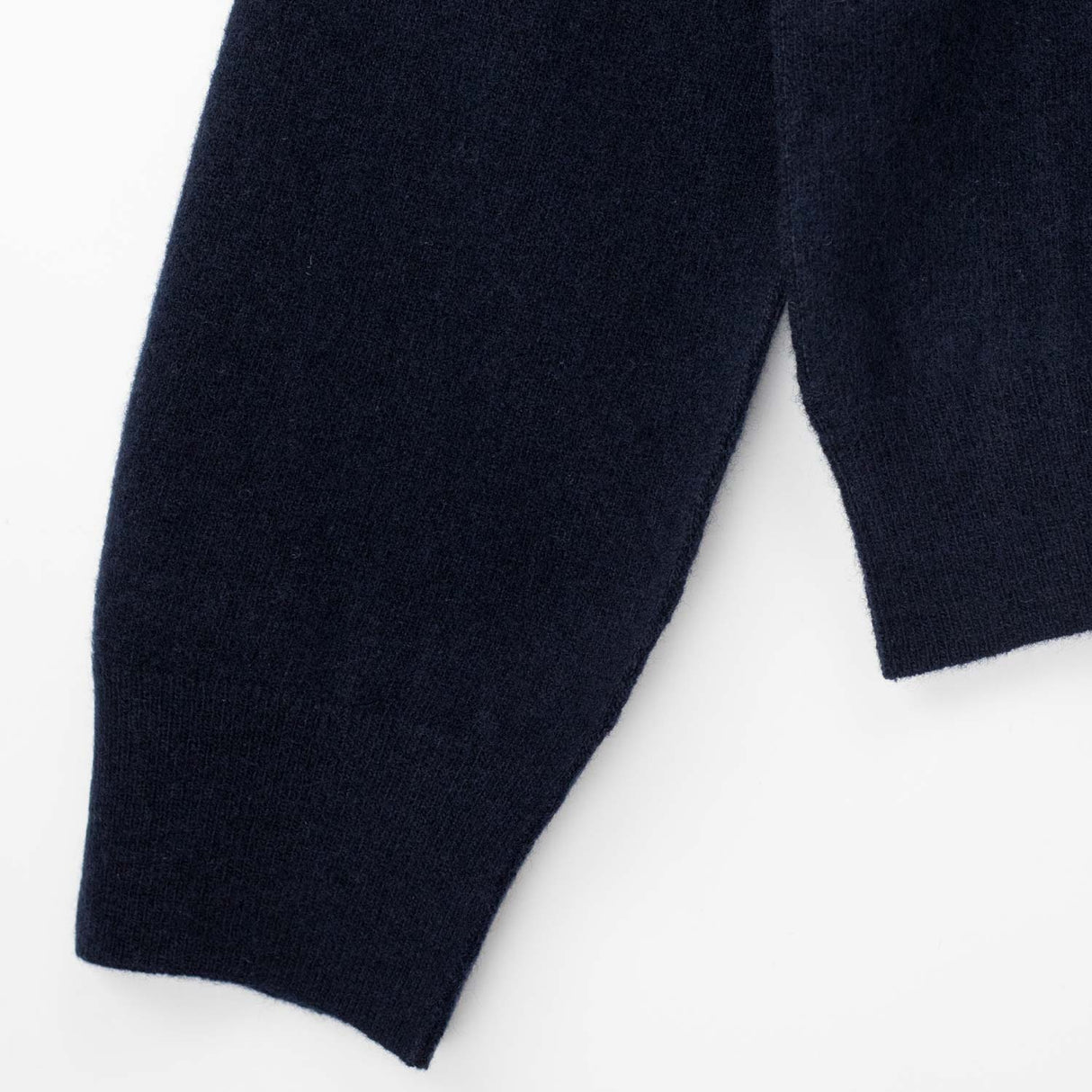 Maison Margiela LAMBSWOOL MOCKNECK SWEATER, Navy/Dark Grey