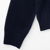 Maison Margiela LAMBSWOOL MOCKNECK SWEATER, Navy/Dark Grey