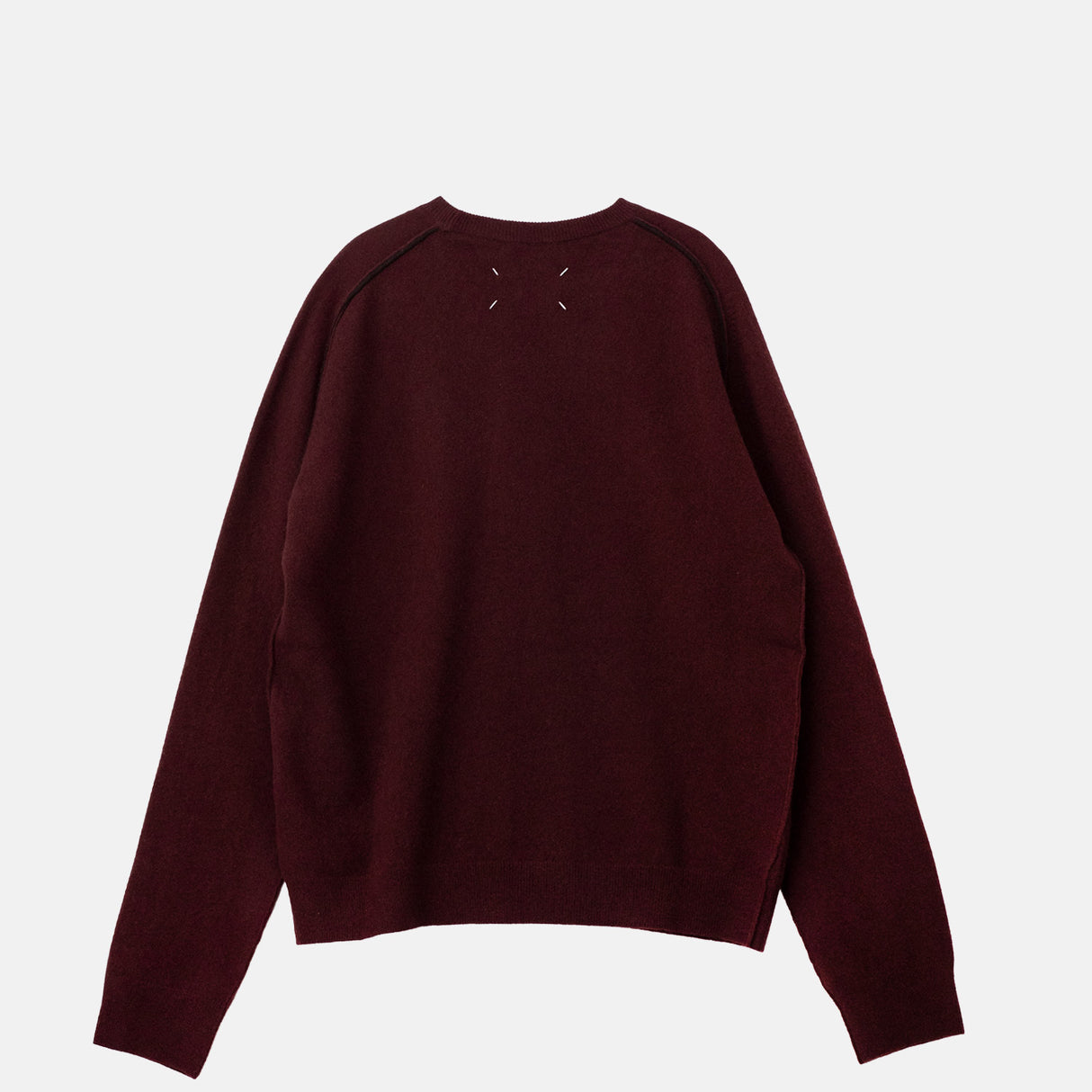 Maison Margiela LAMBSWOOL SWEATER, Burgundy/Brown