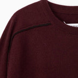 Maison Margiela LAMBSWOOL SWEATER, Burgundy/Brown