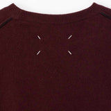 Maison Margiela LAMBSWOOL SWEATER, Burgundy/Brown