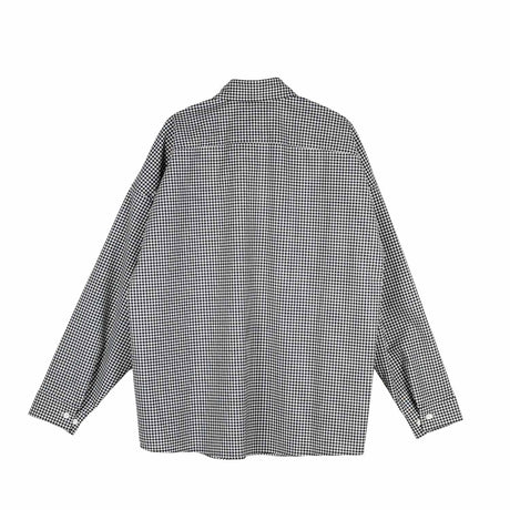 Marni GINGHAM LIGHT WOOL BLEND SHIRT, Black - Image 2