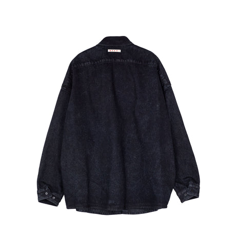 Marni DENIM SHIRT, Black Marble
