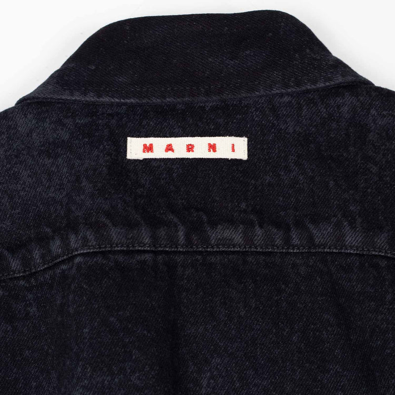 Marni DENIM SHIRT, Black Marble