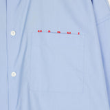Marni POPLIN SHIRT, Iris Blue