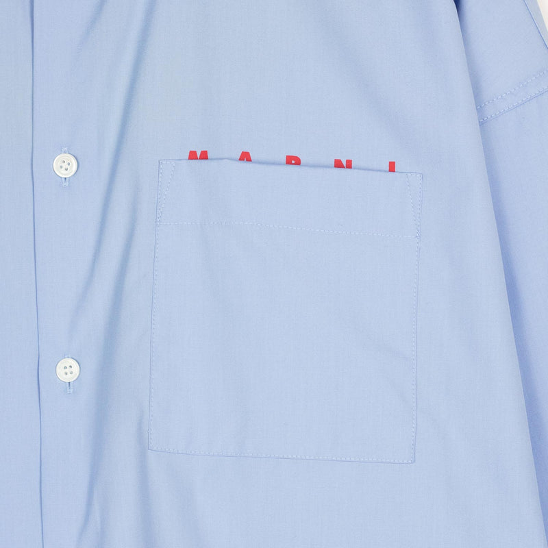 Marni POPLIN SHIRT, Iris Blue