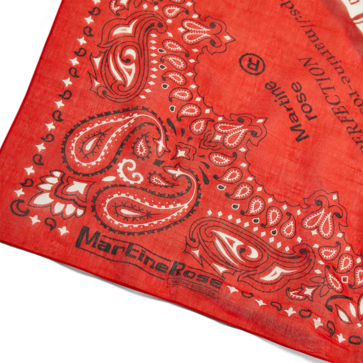 Martine Rose BANDANA, Red
