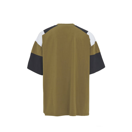 Martine Rose OVERSIZED PANELLED T-SHIRT, Green Khaki