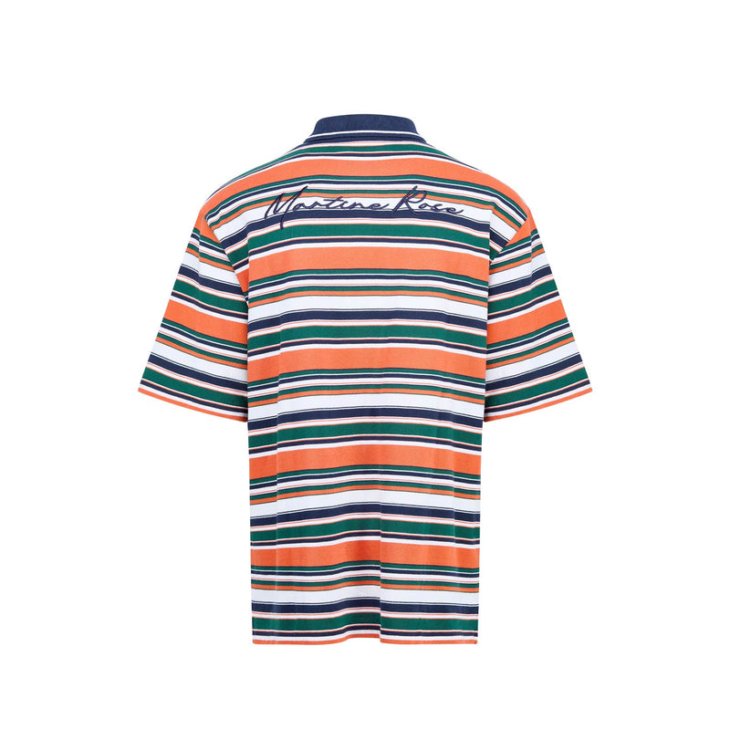Martine Rose OVERSIZED POLO, Green-Orange