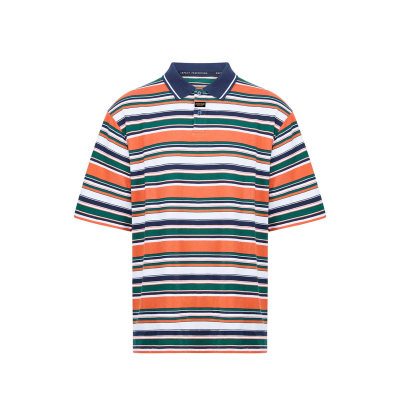 Martine Rose OVERSIZED POLO, Green-Orange